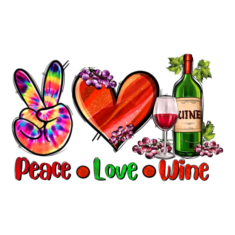 Peace Love Wine Premium Tee by AdoDesignShop | Teevron
