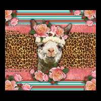 Llama And Roses Glitter Heavyweight Sweatshirt | Teevron