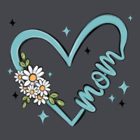 Mom With Heart And Flowers Long Sleeve Tee | Teevron