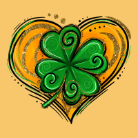 St. Patrick's Day Heart With Shamrock Vintage Hoodie | Teevron