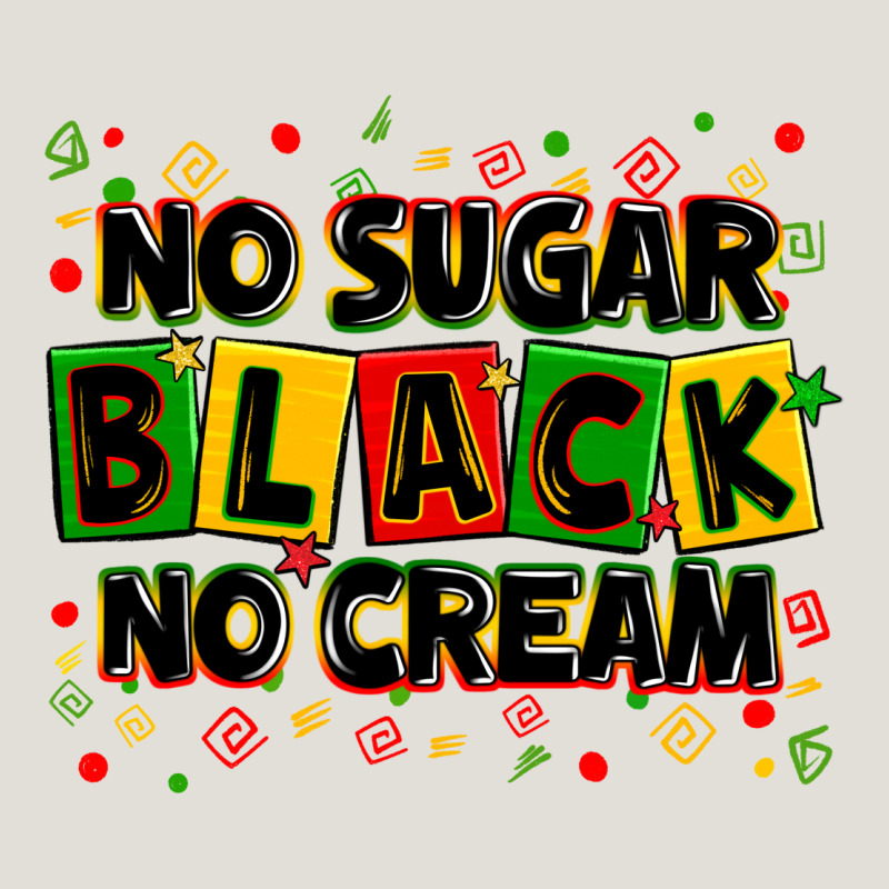 No Sugar No Cream Black Heavy Core Tee by Zillion Design Studio | Teevron