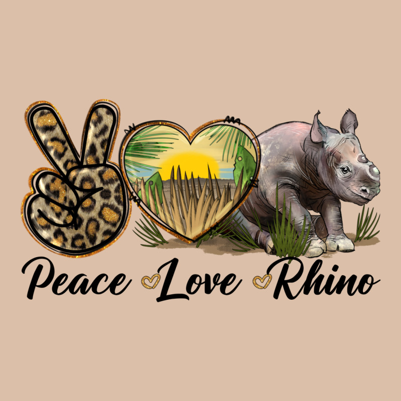 Peace Love Rhino Urban Heavy Tee by LillyAllenDesigns | Teevron