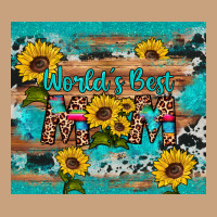 World's Best Mom Sunflower Leopard Cowhide Vintage Tee | Teevron