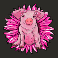 Pink Sunflower Pig Heavy Core Tee | Teevron