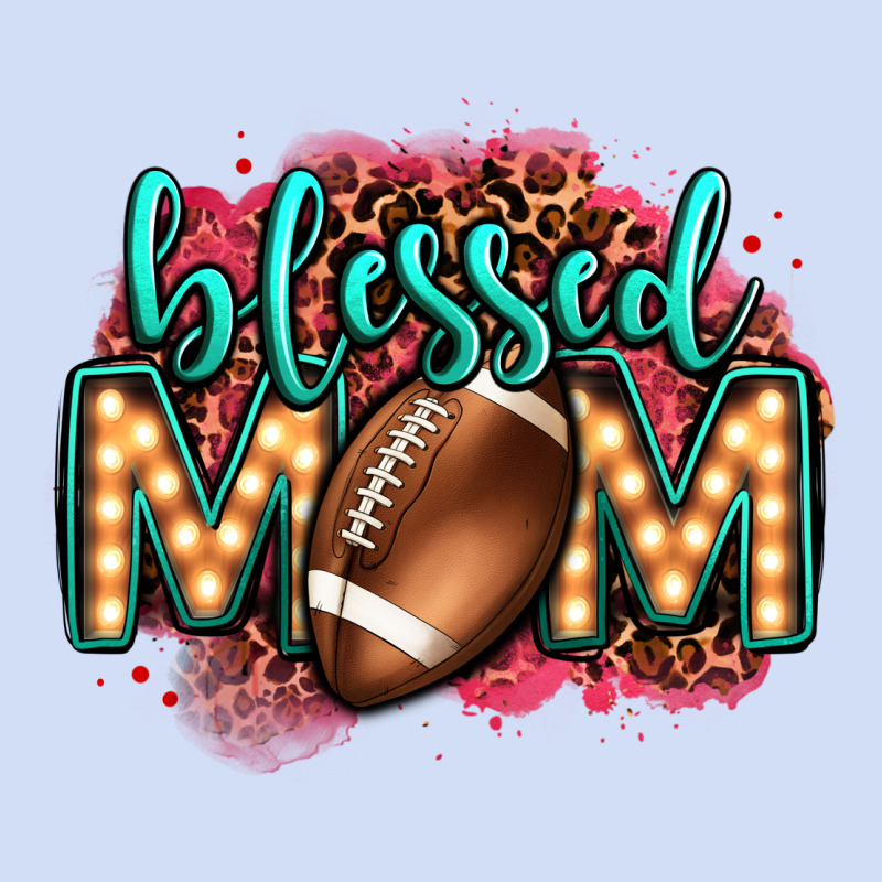 Blessed American Football Mom Lightbulb Letters Urban Hoodie by OliviaCreatesArt | Teevron