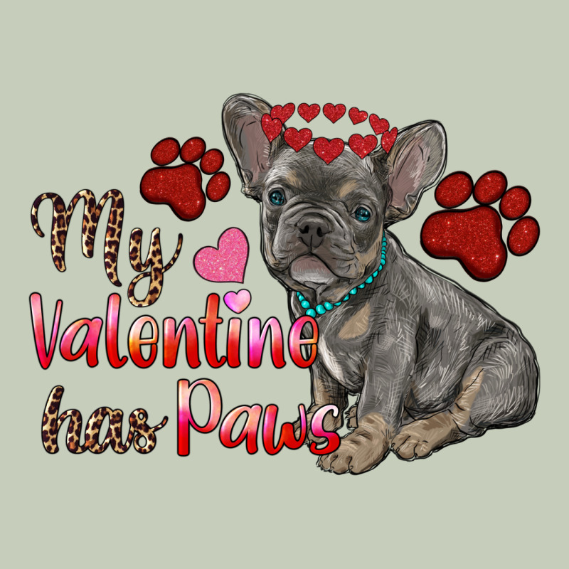 My Valentine Has Paws French Bulldog Ladies Tee by RanaPortraitStore | Teevron