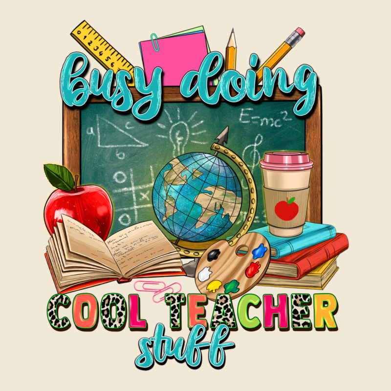 Busy Doing Cool Teacher Stuff Premium Tee by Zillion Design Studio | Teevron