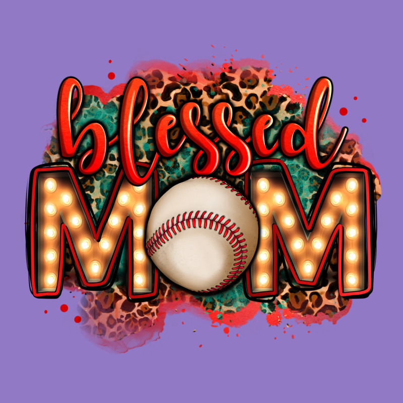 Blessed Baseball Mom Lightbulb Letters Urban Hoodie by OliviaCreatesArt | Teevron