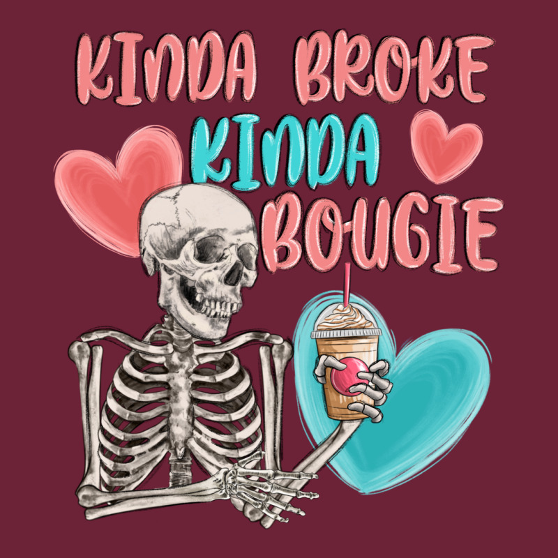 Kinda Broke Kinda Bougie Long Sleeve Tee by MaliasSmallBusiness | Teevron