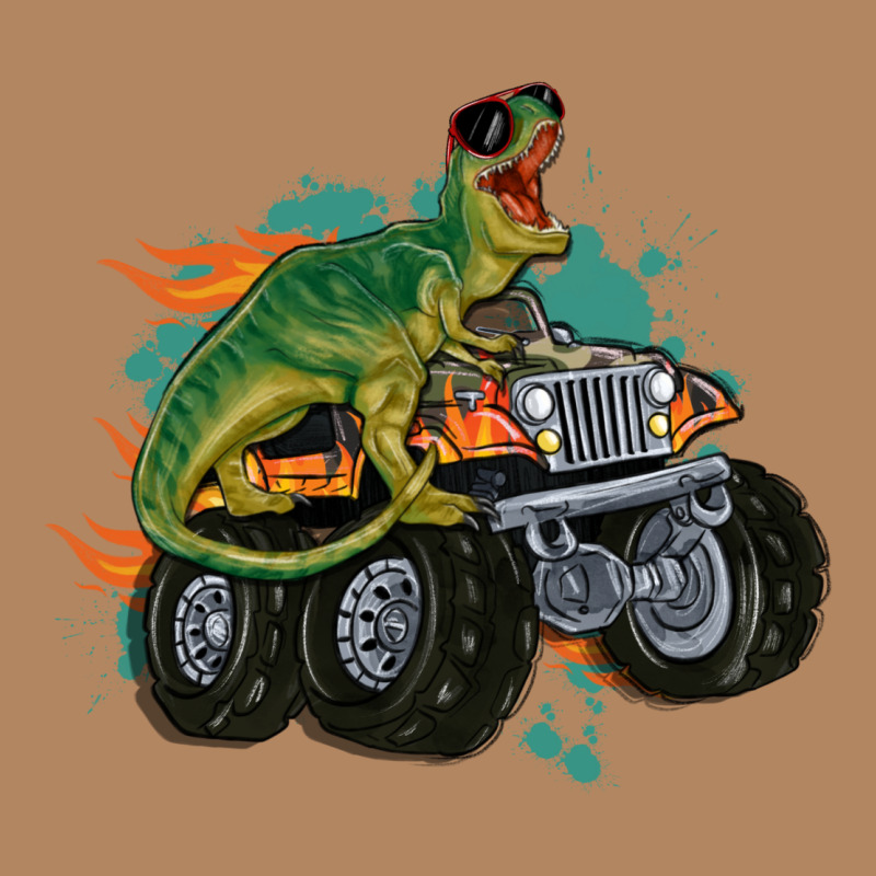 Monster Truck And T Rex Dinosaur Long Sleeve Tee by MaliasSmallBusiness | Teevron