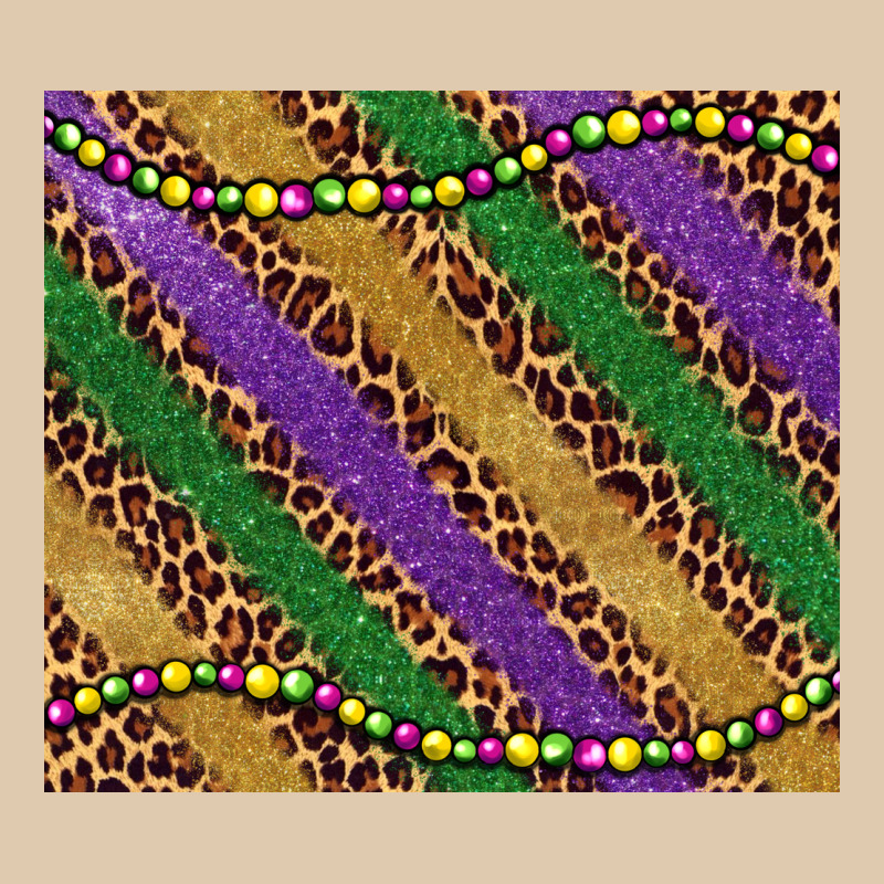 Mardi Gras Leopard Glitter Bead Heavyweight Sweatshirt by BarkalooDesign | Teevron