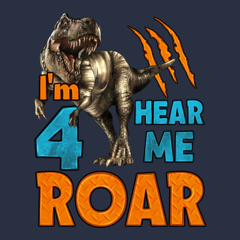 I'm Four Hear Me Roar Dinosaur Birthday Heavyweight Sweatshirt by LillyAllenDesigns | Teevron