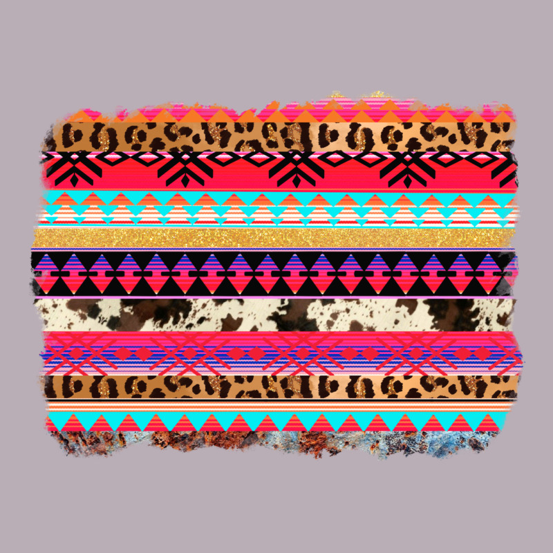 Aztec Western Leopard Cowhide Background Vintage Tee by AdoDesignShop | Teevron
