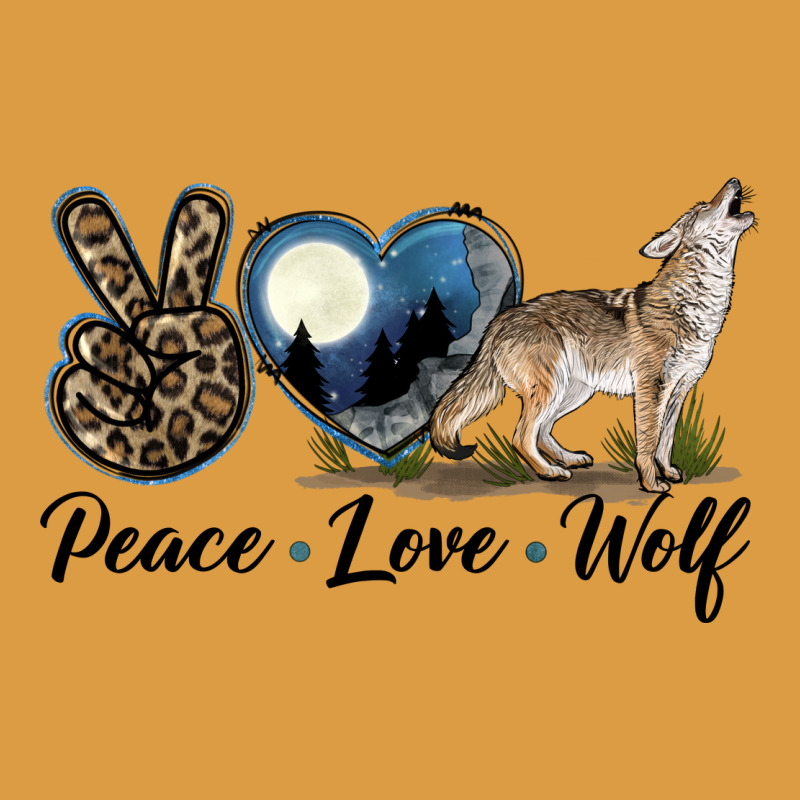 Peace Love Wolf Urban Heavy Tee by LillyAllenDesigns | Teevron