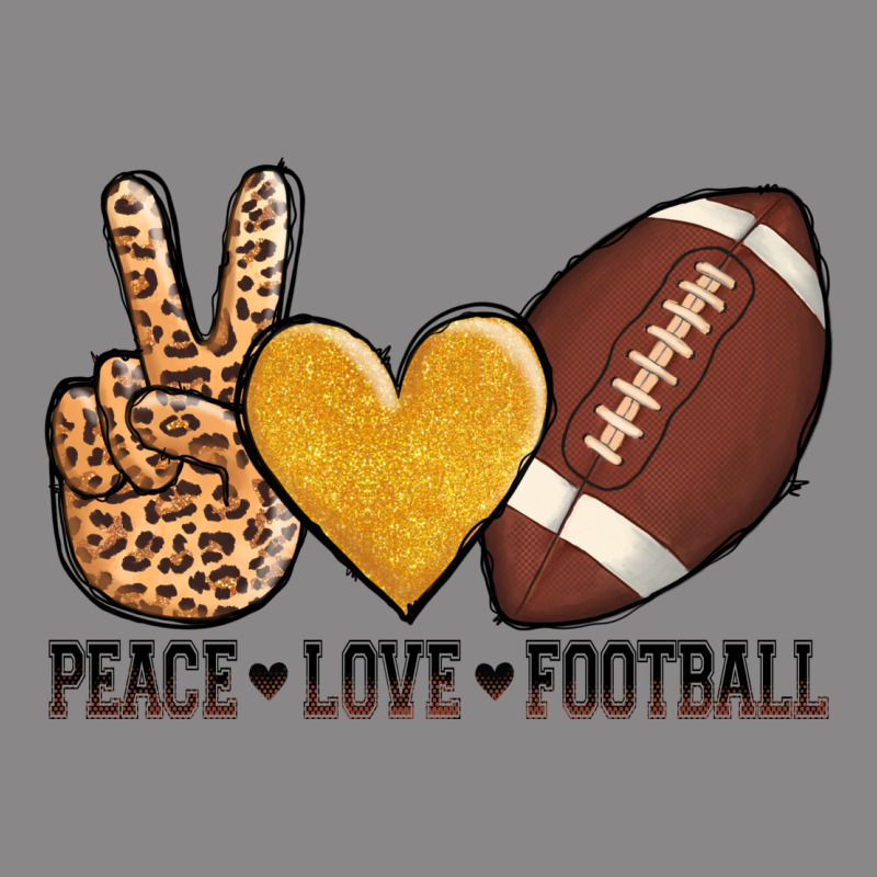 Peace Love Football Vintage Tee by AdoDesignShop | Teevron