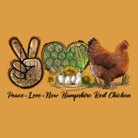 Peace Love New Hampshire Red Chicken Urban Heavy Tee | Teevron