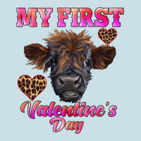 My First Valentine's Day Highland Calf Ladies Tee | Teevron