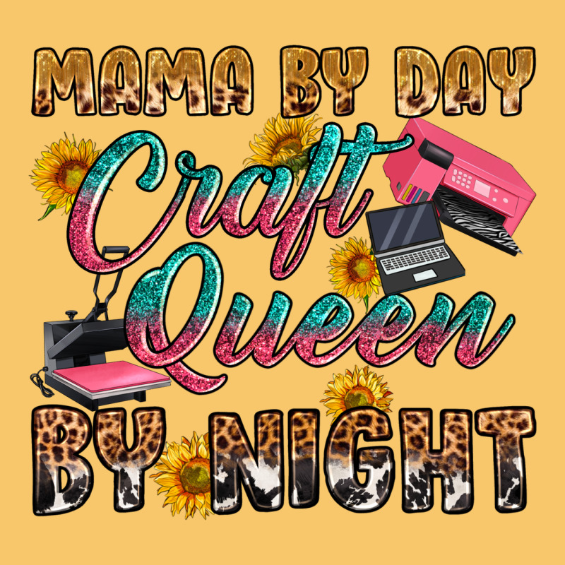 Mama By Day Craft Queen By Night Vintage Hoodie by RanaPortraitStore | Teevron