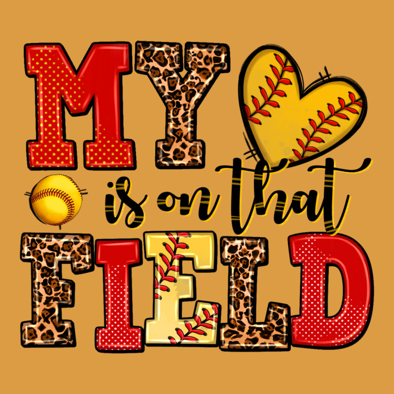 My Heart Is On That Field Softball Urban Heavy Tee by AdoDesignShop | Teevron