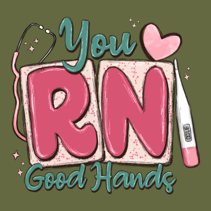 You Rn Good Hands Registered Nurse Long Sleeve Tee by MaliasSmallBusiness | Teevron