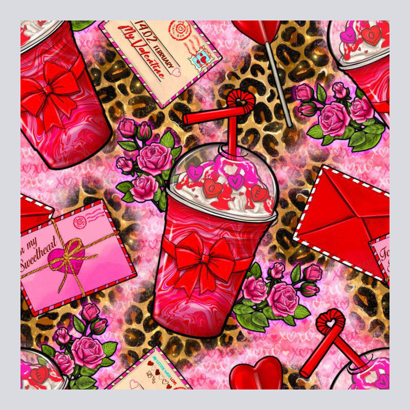 Valentines Day Coffee Cups And Love Letter With Xoxo And Leopard Seaml Zipper Hoodie by BundleAndBundleShop | Teevron