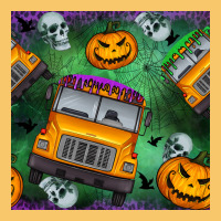 Halloween Bus And Pumpkin Seamless Pattern Vintage Hoodie | Teevron
