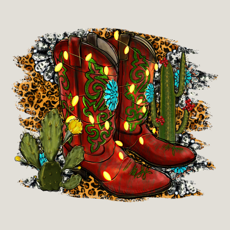 Christmas Cowboy Boots Heavy Core Tee by RanaPortraitStore | Teevron