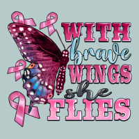 With Brave Wings She Flies Heavy Core Tee | Teevron