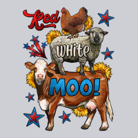 Red White Moo Farm Animals 4th Of July Heavyweight Sweatshirt | Teevron