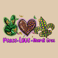 Peace Love Mardi Gras Heavyweight Sweatshirt | Teevron