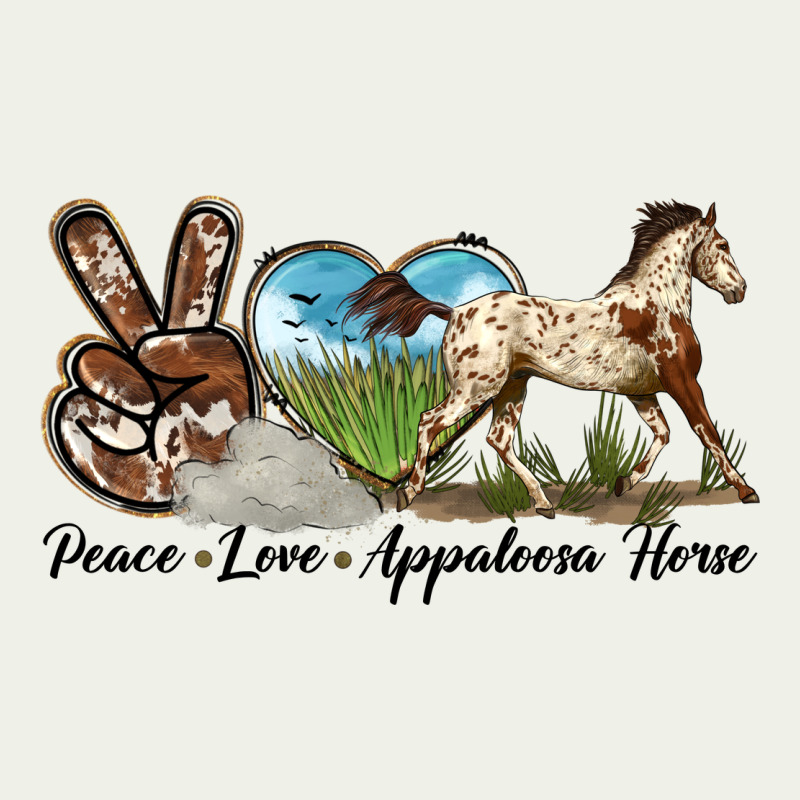 Peace Love Appaloosa Horse Urban Heavy Tee by LillyAllenDesigns | Teevron