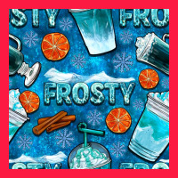 Winter Frosty Coffee Cups And Snow Seamless Pattern Bbs Zipper Hoodie | Teevron