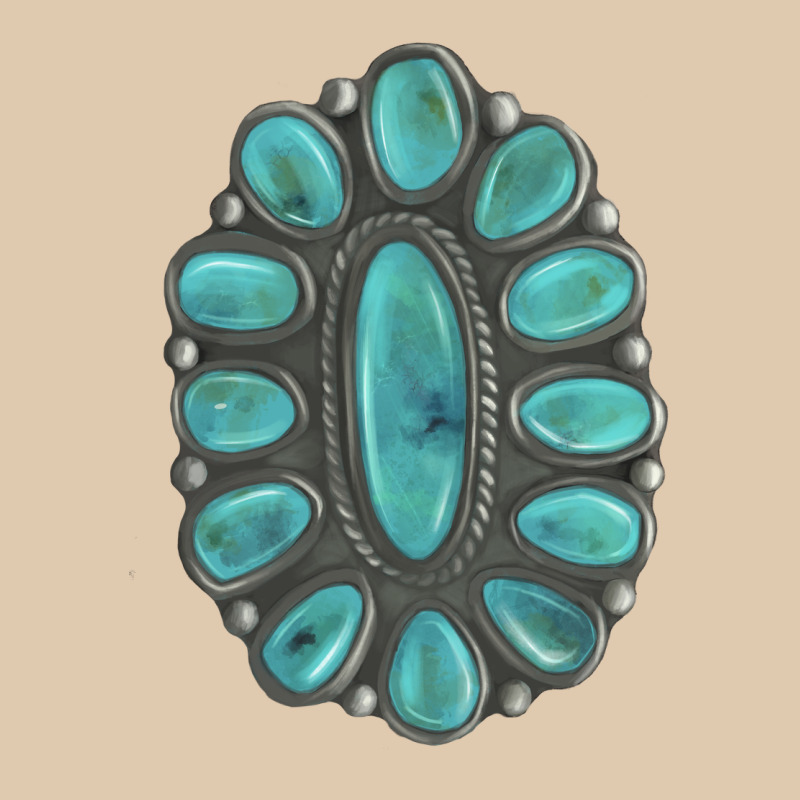 Turquoise Gemstone Jewelry Heavyweight Sweatshirt by LillyAllenDesigns | Teevron