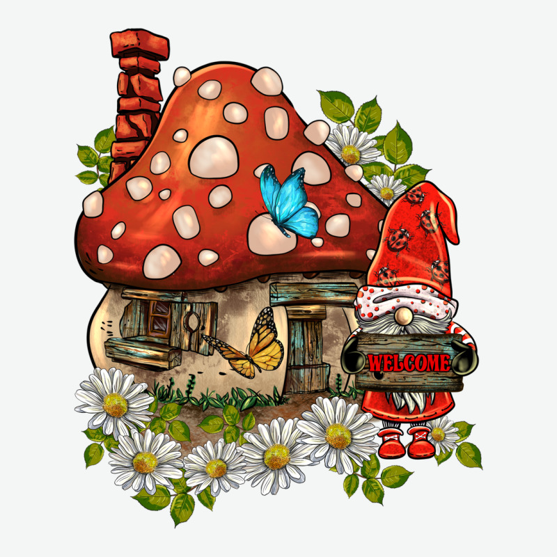 Welcome Gnome Ladybug Urban Heavy Tee by BarkalooDesign | Teevron