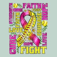 Breast Cancer Softball Ribbon Love Cure Fight Bbs Zipper Hoodie | Teevron