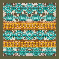 Aztec Cowhide Seamless Vintage Tee | Teevron