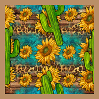 Sunflower And Cactus Seamless Pattern Vintage Hoodie | Teevron