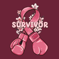 Survivor Breast Cancer With Boxing Gloves Long Sleeve Tee | Teevron