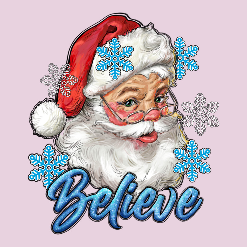 Santa Blue Believe Ladies Tee by RanaPortraitStore | Teevron