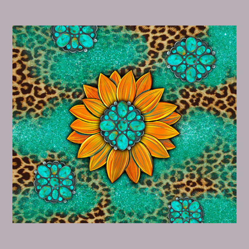 Sunflower Gemstone Leopard Vintage Tee by Artiststas | Teevron