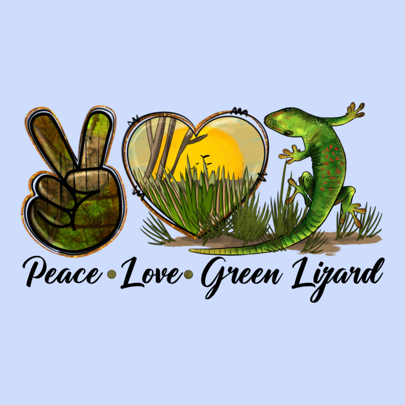 Peace Love Green Lizard Urban Heavy Tee by LillyAllenDesigns | Teevron
