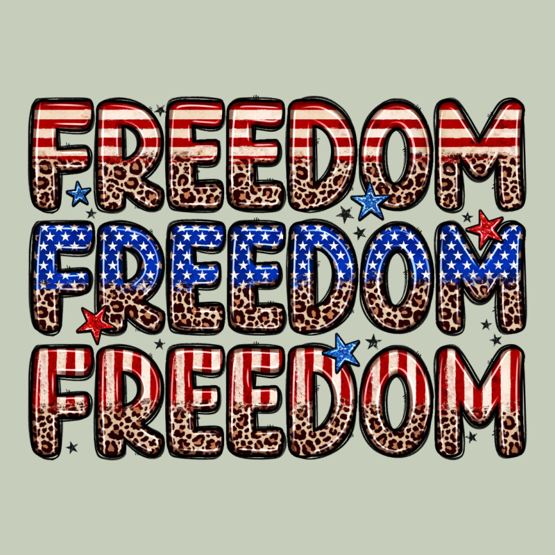 Freedom Freedom Freedom Ladies Tee by Zillion Design Studio | Teevron