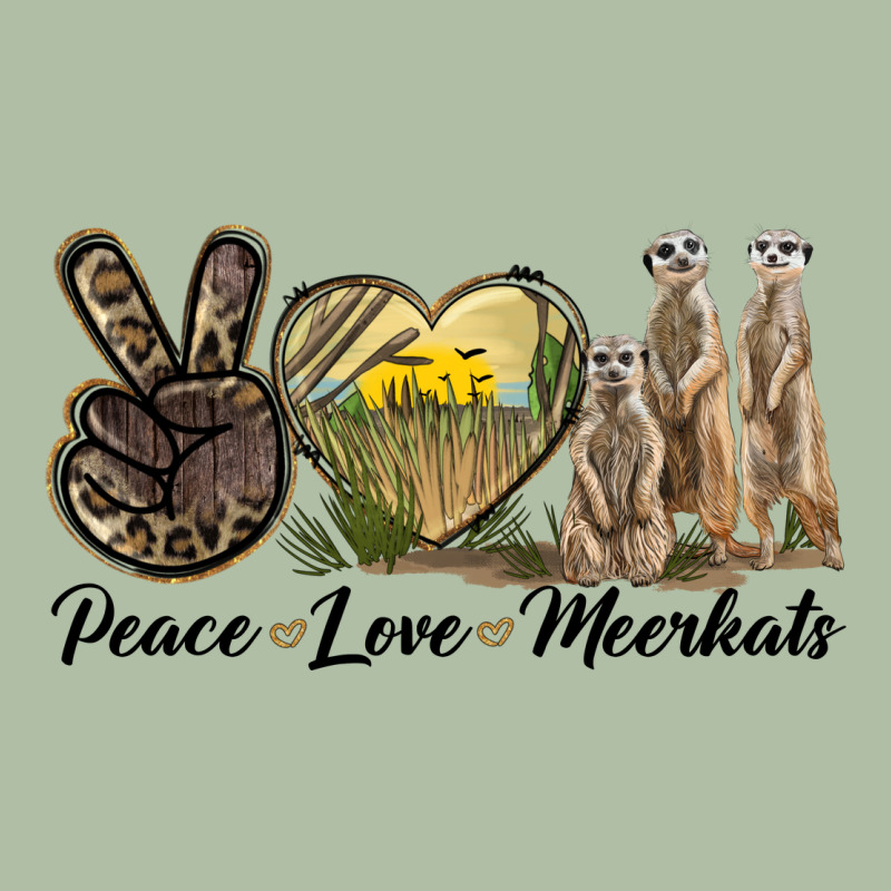 Peace Love Meerkats Urban Heavy Tee by LillyAllenDesigns | Teevron