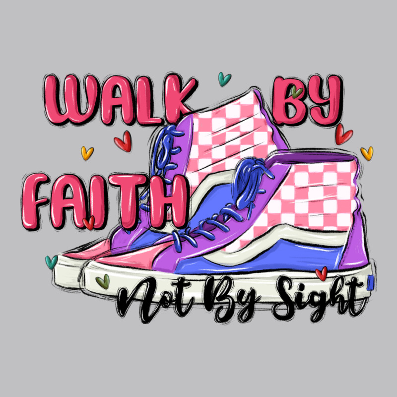 Walk By Faith Long Sleeve Tee by MaliasSmallBusiness | Teevron