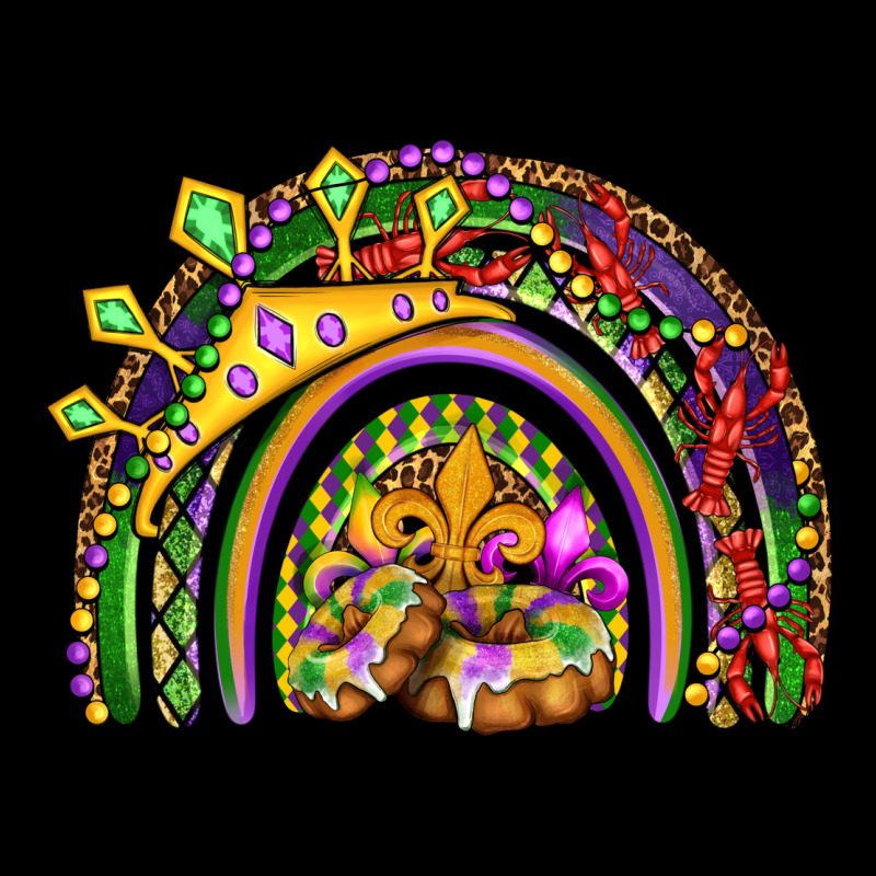 Mardi Gras Rainbow Urban Hoodie by OliviaCreatesArt | Teevron