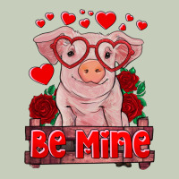Be Mine Valentine's Day Baby Pig Ladies Tee | Teevron