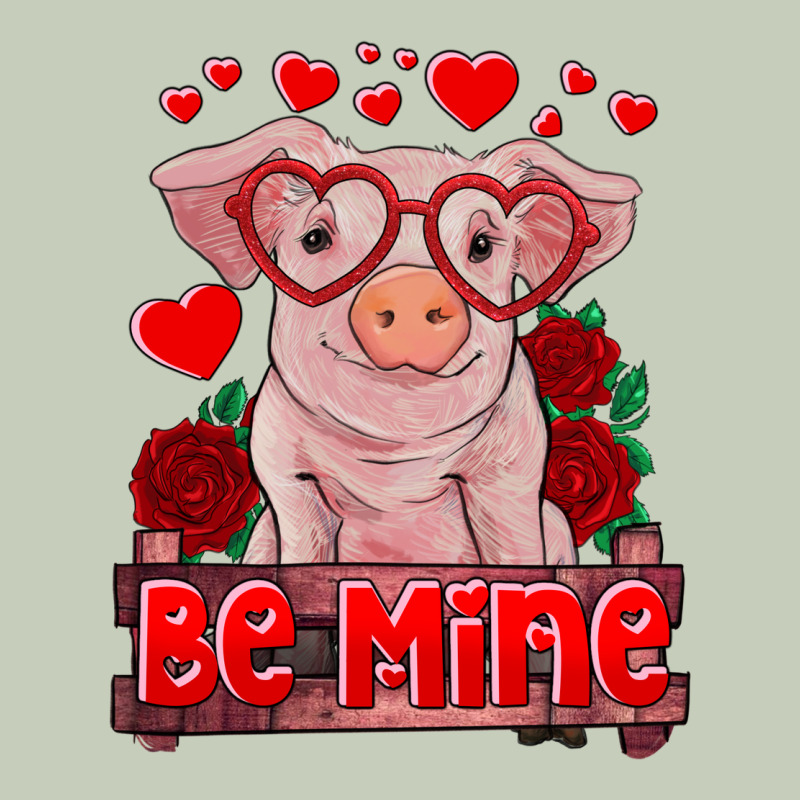 Be Mine Valentine's Day Baby Pig Ladies Tee by RanaPortraitStore | Teevron