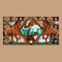 Aztec Horses And Wild With Cowhide License Plate Template Vintage Tee | Teevron