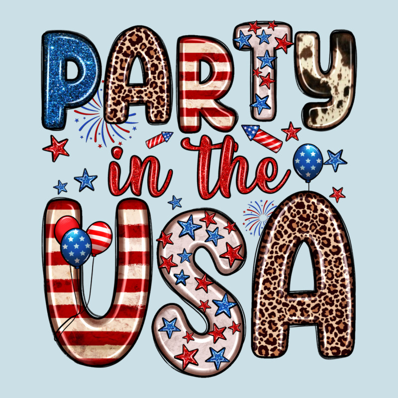 Party In The Usa Ladies Tee by Zillion Design Studio | Teevron