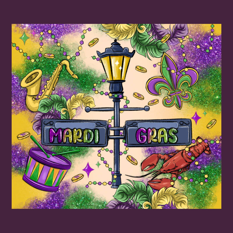 Mardi Gras Street Lights Long Sleeve Tee by MaliasSmallBusiness | Teevron